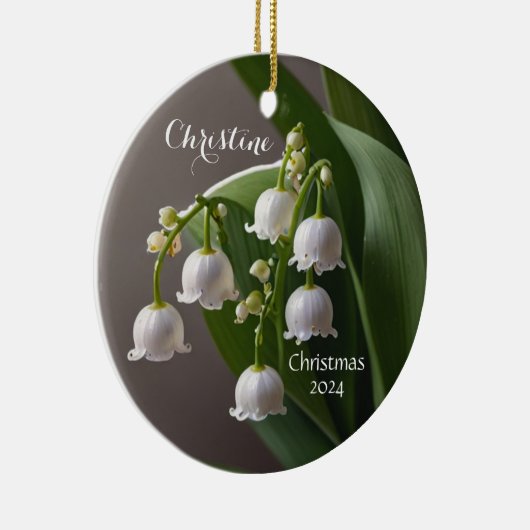 Lily of the Valley May gepersonaliseerd Ornament (Rechts)
