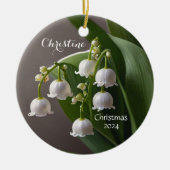 Lily of the Valley May gepersonaliseerd Ornament (Voorkant)