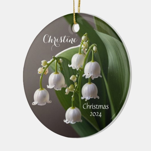Lily of the Valley May gepersonaliseerd Ornament (Links)