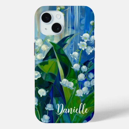 Lily of the Valley Mei Geboorte Bloem iPhone Case (Achterkant)