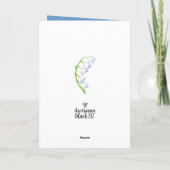 Lily of the Valley Mother's Day Card Kaart (Achterkant)