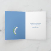 Lily of the Valley Mother's Day Card Kaart (Binnen)