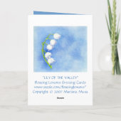 Lily of the Valley Mother's Day Card Kaart (Achterkant)
