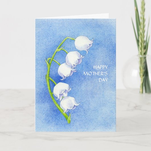 Lily of the Valley Mother's Day Card Kaart (Voorkant)