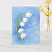 Lily of the Valley Mother's Day Card Kaart (Gele Bloem)