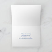 Lily of the Valley on Ecru Linen Thank You Bedankkaart (Binnen)