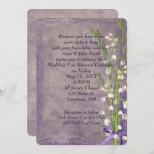 Lily of the Valley On Purple Kaart (Voorkant / Achterkant)