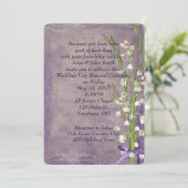 Lily of the Valley On Purple Kaart (Staand voorkant)
