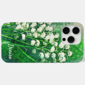 Lily of the Valley Personalized iPhone Hoesje Hoes (Achterkant (horizontaal))