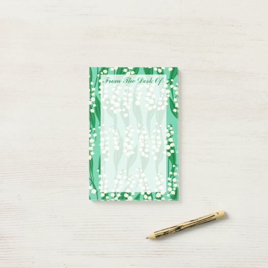 Lily of the Valley Post-It Notes (Op bureau)