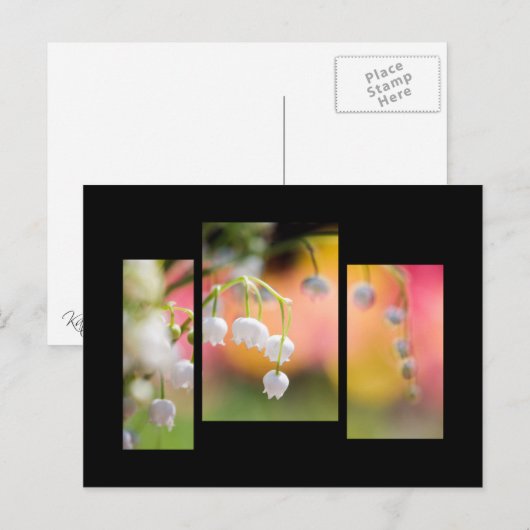 Lily of the valley postcard briefkaart (Voorkant / Achterkant)