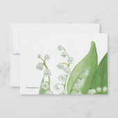 Lily of the Valley RSVP-kaart RSVP Kaartje (Achterkant)