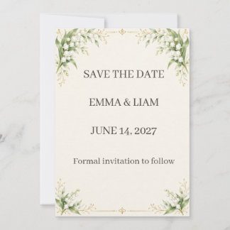 Lily of the Valley Save the Date