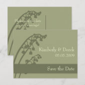 Lily of the Valley · Save the Date Briefkaart (Voorkant / Achterkant)