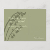 Lily of the Valley · Save the Date Briefkaart (Achterkant)