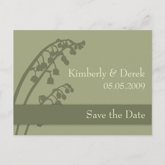 Lily of the Valley · Save the Date Briefkaart (Voorkant)