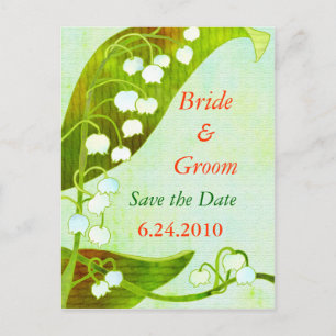 Lily of the Valley: Save-the-Date Briefkaart voor 