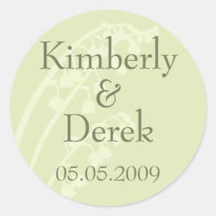 Lily of the Valley · Save the Date Sticker
