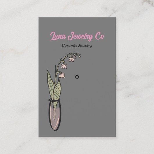 Lily of the Valley Sieraden Pin Visitekaartje (Voorkant)