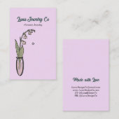 Lily of the Valley Sieraden Pin Visitekaartje (Voorkant / Achterkant)