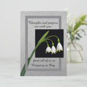 Lily of the Valley sympathy card from group Kaart (Staand voorkant)
