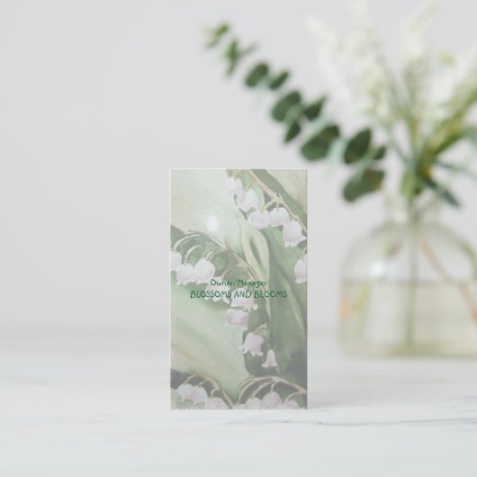 LILY OF THE VALLEY VISITEKAARTJE (Staand voorkant)