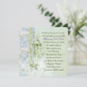 Lily of the Valley Vow Renewal Kaart (Staand voorkant)