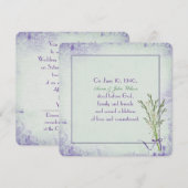 Lily of the Valley Vow Renewal Kaart (Voorkant / Achterkant)