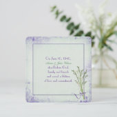 Lily of the Valley Vow Renewal Kaart (Staand voorkant)