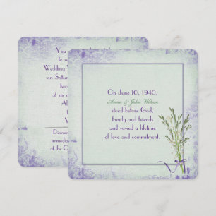 Lily of the Valley Vow Renewal Kaart