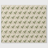 Lily of the Valley Watercolor Cadeaupapier (Vlak)