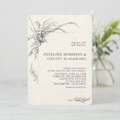 Lily-of-the-Valley Wedding Invitation Kaart (Staand voorkant)