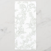 Lily of the Valley Wedding Menu (Achterkant)