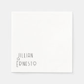 Lily of Valley Collectie | wit douane Servet (Voorkant)