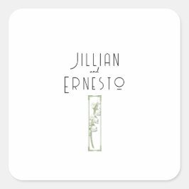 Lily of Valley Collectie | wit douane Vierkante Sticker