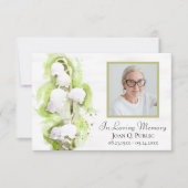 Lily of Valley Flowers Begrafenismonument Sympathi Bedankkaart (Voorkant)