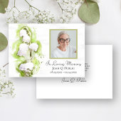 Lily of Valley Flowers Begrafenismonument Sympathi Bedankkaart