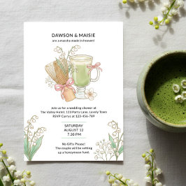 Lily of Valley Matcha Gemaakt in Hemel Bruidspaar  Kaart
