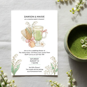 Lily of Valley Matcha Gemaakt in Hemel Bruidspaar Kaart
