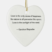 Lily Ornament met boeddhist Quote (Rechts)