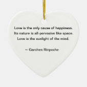 Lily Ornament met boeddhist Quote (Voorkant)