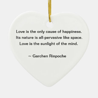 Lily Ornament met boeddhist Quote