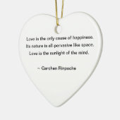 Lily Ornament met boeddhist Quote (Links)