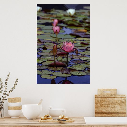 Lily Pad Art Posters -24x36 -andere beschikbare fo (Keuken)