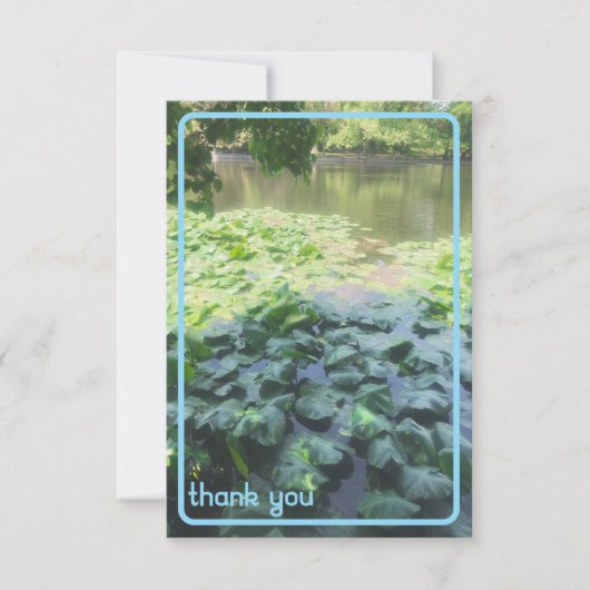 Lily Pad bedankt kaart (Voorkant)