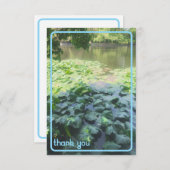 Lily Pad bedankt kaart (Voorkant / Achterkant)