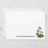 Lily Pad bruiloft nodigt kikker uit Kaart (Achterkant)