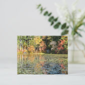 Lily Pad Cove op Whitney Pond Briefkaart (Staand voorkant)