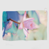 Lily Pad fotografie Vloerwater Golfhanddoek (Horizontaal)