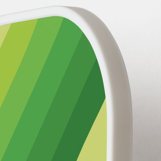 Lily Pad Green Stripes with Name Pickleball Paddle (Links Detail)